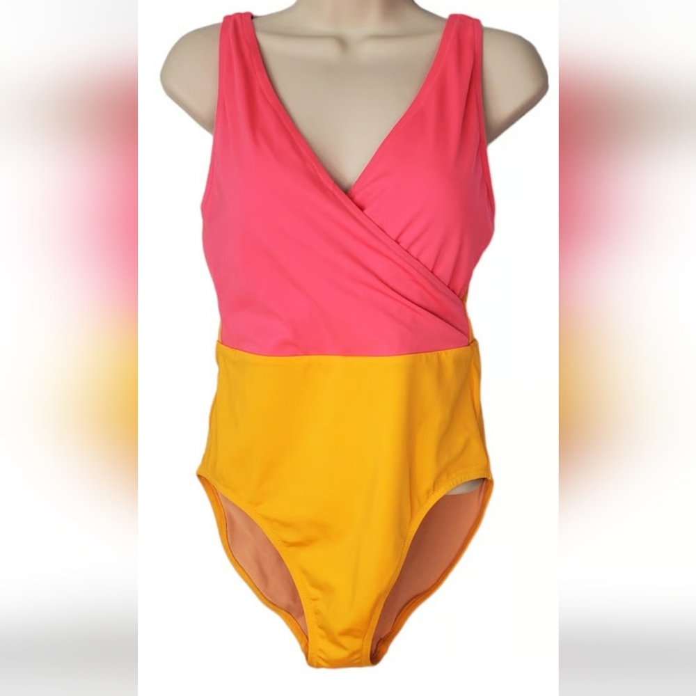 Jcrew Colorblock one-piece swimsuit